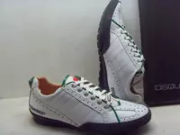 chaussures dsquared hommes new style 2013 cuir ligne blanc vert